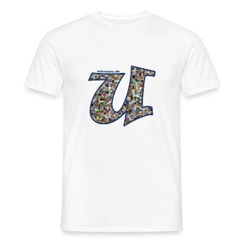 unknowns.de blue avatar domain - Männer T-Shirt - Weiß - Vorne - AI Model Male 178 dark (178cm)