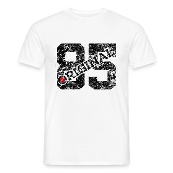 41-ÅRS FØDSELSDAG 41 ÅR OPRINDELIGT 1985 - Mænd T-shirt - hvid - Foran - AI Model Male 178 dark (178cm)