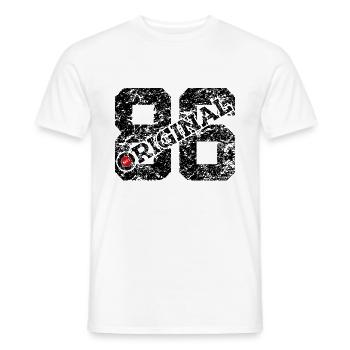 40th Birthday 40th Anniversary Original 1986 - Men's T-Shirt - white - Front - AI Model Male 178 dark (178cm)