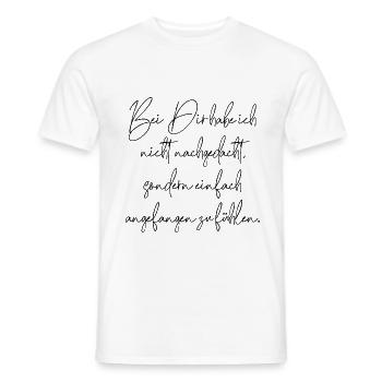 liebe hochzeit verlobung - Männer T-Shirt - Weiß - Vorne - AI Model Male 178 dark (178cm)
