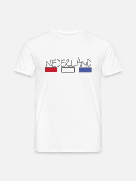 Nederland - Niederlande - Männer T-Shirt - Weiß