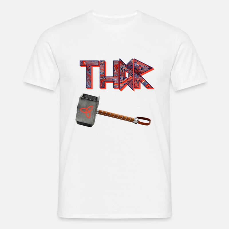 thor mjölnir e 261 - Men's T-Shirt - white