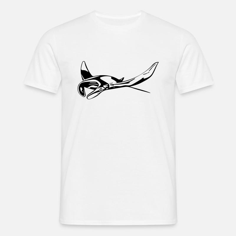 Manta Rochen - Männer T-Shirt - Weiß