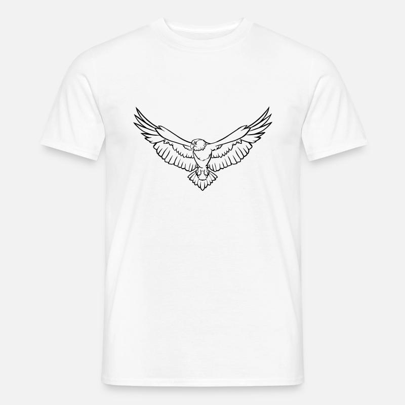 Adler - Männer T-Shirt - Weiß