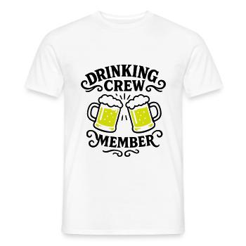 Drinking Crew Bier - Männer T-Shirt - Weiß - Vorne - AI Model Male 178 dark (178cm)