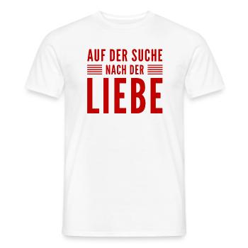 auf der Suche nach der Liebe - Männer T-Shirt - Weiß - Vorne - AI Model Male 178 dark (178cm)