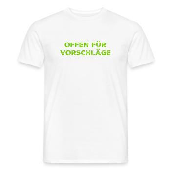 Ideen zu mir - Männer T-Shirt - Weiß - Vorne - AI Model Male 178 dark (178cm)