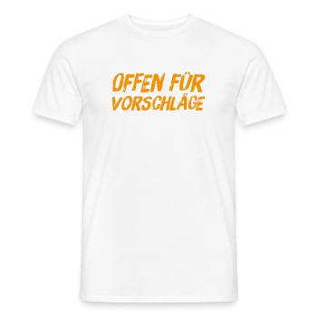 Vorschläge gehen immer - Männer T-Shirt - Weiß - Vorne - AI Model Male 178 dark (178cm)