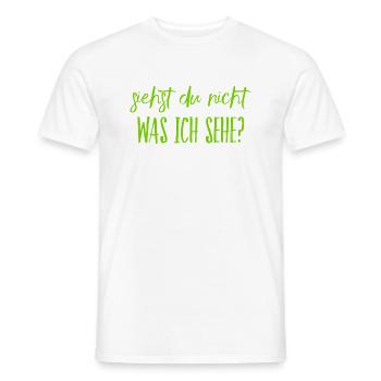 kann nur ich es sehen? - Männer T-Shirt - Weiß - Vorne - AI Model Male 178 dark (178cm)