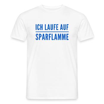 ich mache nicht mehr als nötig - Männer T-Shirt - Weiß - Vorne - AI Model Male 178 dark (178cm)