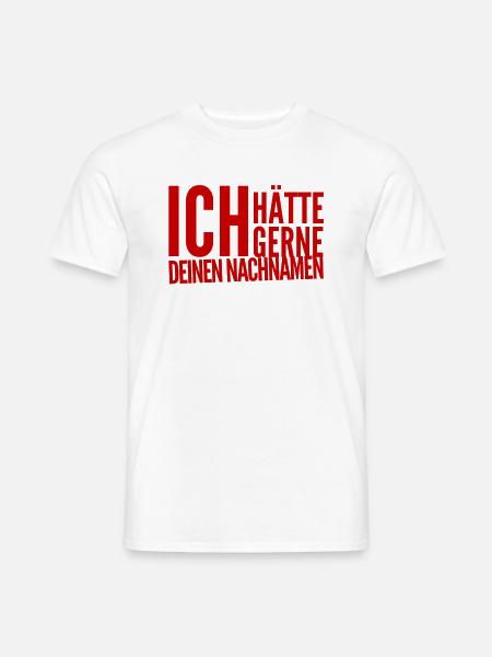 ich will dich heiraten - Männer T-Shirt - Weiß