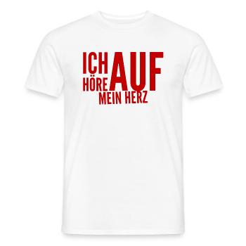 mein Herz weiß alles - Männer T-Shirt - Weiß - Vorne - AI Model Male 178 dark (178cm)