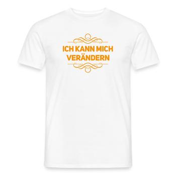 Veränderung ist möglich - Männer T-Shirt - Weiß - Vorne - AI Model Male 178 dark (178cm)