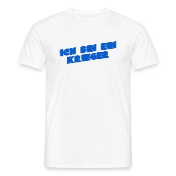 ich bin ein Krieger - Männer T-Shirt - Weiß - Vorne - AI Model Male 178 dark (178cm)