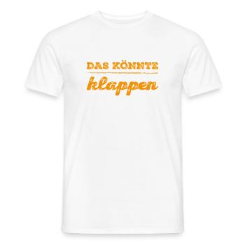 die Chancen stehen gut - Männer T-Shirt - Weiß - Vorne - AI Model Male 178 dark (178cm)