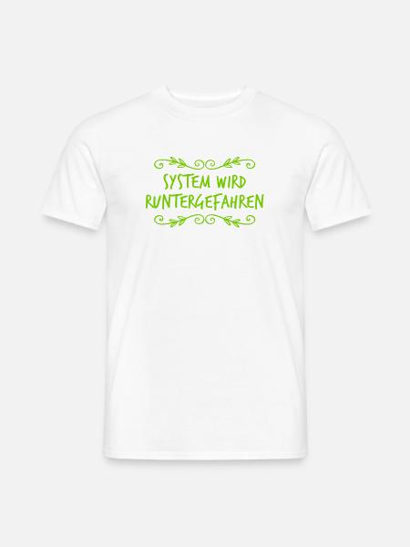 ich fahre mein System herunter - Männer T-Shirt - Weiß