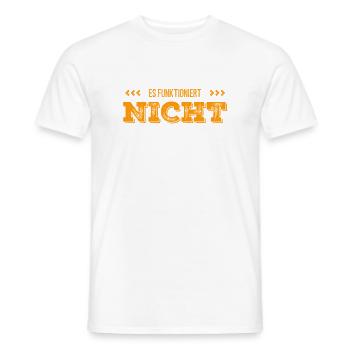 das ist nicht der richtige Weg - Männer T-Shirt - Weiß - Vorne - AI Model Male 178 dark (178cm)