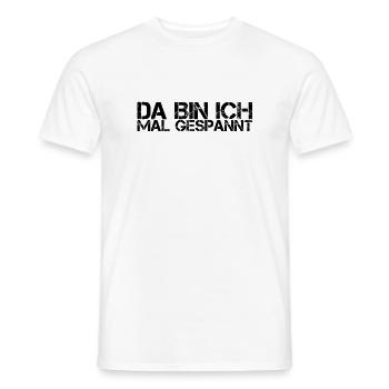 es bleibt spannend - Männer T-Shirt - Weiß - Vorne - AI Model Male 178 dark (178cm)