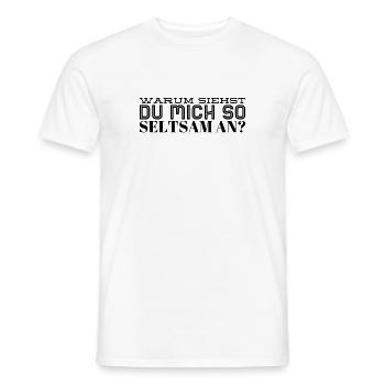 komische Blicke - Männer T-Shirt - Weiß - Vorne - AI Model Male 178 dark (178cm)