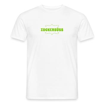 süß wie Zucker - Männer T-Shirt - Weiß - Vorne - AI Model Male 178 dark (178cm)