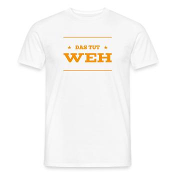 zum fremdschämen - Männer T-Shirt - Weiß - Vorne - AI Model Male 178 dark (178cm)