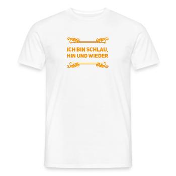 ich bin schlau, hin und wieder - Männer T-Shirt - Weiß - Vorne - AI Model Male 178 dark (178cm)