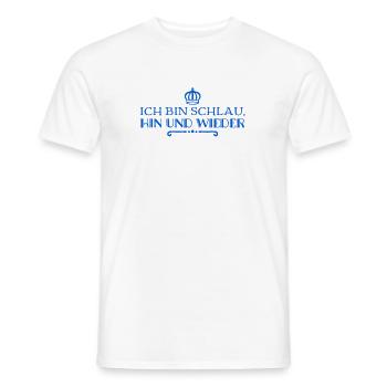 von Zeit zu Zeit bin ich auch schlau - Männer T-Shirt - Weiß - Vorne - AI Model Male 178 dark (178cm)