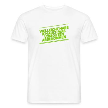 ich habe positive Eigenschaften abbekommen - Männer T-Shirt - Weiß - Vorne - AI Model Male 178 dark (178cm)