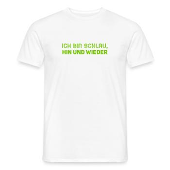 ab und zu bin ich klug - Männer T-Shirt - Weiß - Vorne - AI Model Male 178 dark (178cm)