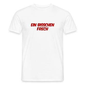 ich bin ein freches Früchtchen - Männer T-Shirt - Weiß - Vorne - AI Model Male 178 dark (178cm)