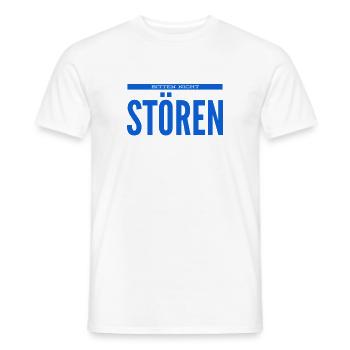 keine Störungen bitte - Männer T-Shirt - Weiß - Vorne - AI Model Male 178 dark (178cm)