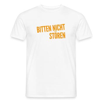 Störungen sind nicht erwünscht - Männer T-Shirt - Weiß - Vorne - AI Model Male 178 dark (178cm)