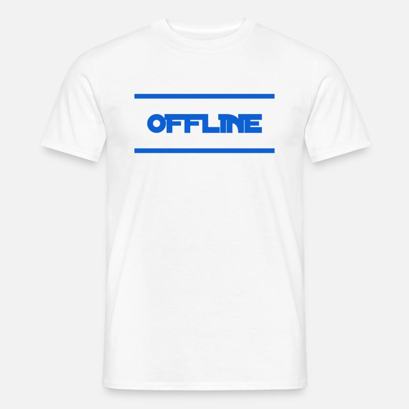 ich mag es offline - Männer T-Shirt - Weiß