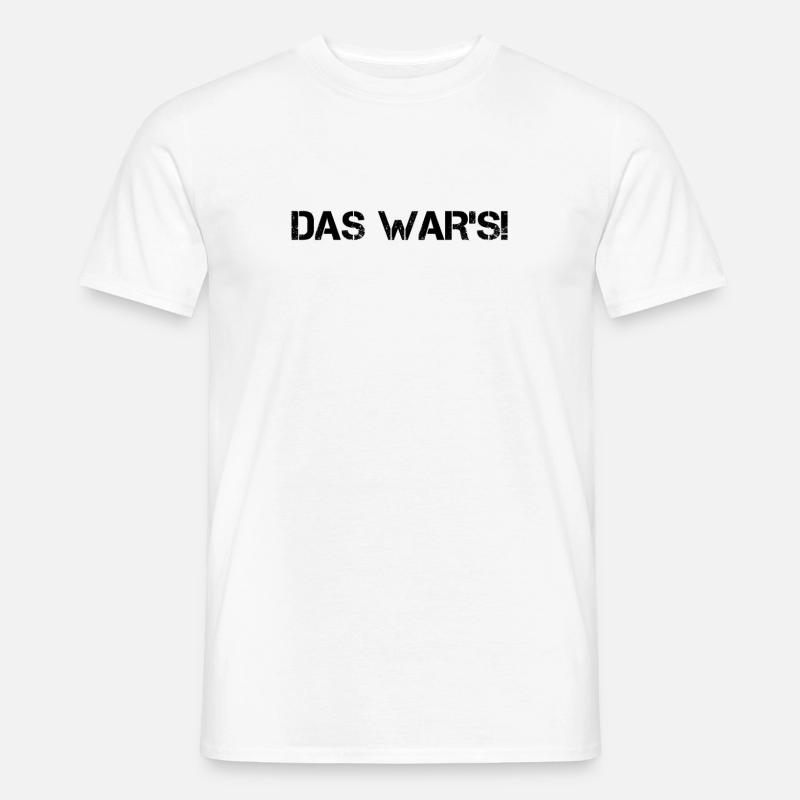 endlich überstanden - Männer T-Shirt - Weiß