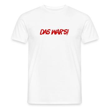 endlich vorbei - Männer T-Shirt - Weiß - Vorne - AI Model Male 178 dark (178cm)