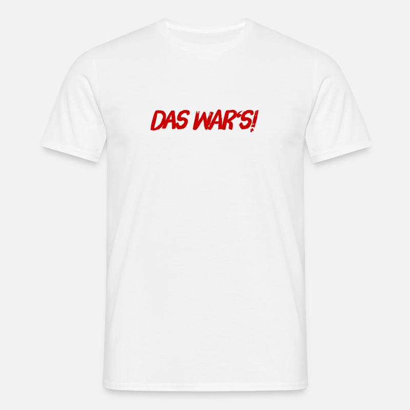 endlich vorbei - Männer T-Shirt - Weiß