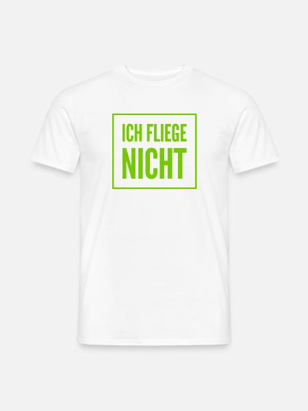 ich habe Flugangst - Männer T-Shirt - Weiß