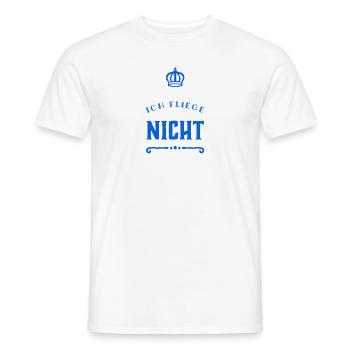 keine Lust zu fliegen - Männer T-Shirt - Weiß - Vorne - AI Model Male 178 dark (178cm)