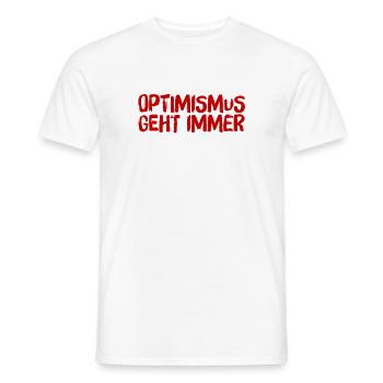 ich liebe Optimismus - Männer T-Shirt - Weiß - Vorne - AI Model Male 178 dark (178cm)