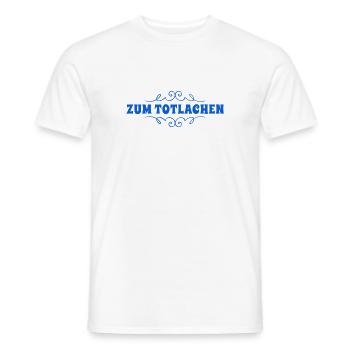 wie witzig - Männer T-Shirt - Weiß - Vorne - AI Model Male 178 dark (178cm)