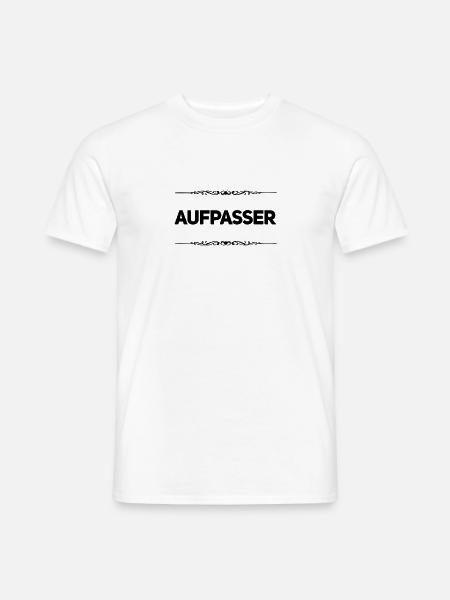 so sieht ein Aufpasser aus - Männer T-Shirt - Weiß