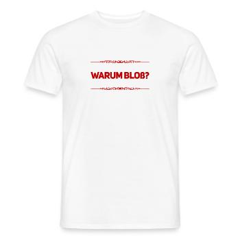wieso? - Männer T-Shirt - Weiß - Vorne - AI Model Male 178 dark (178cm)