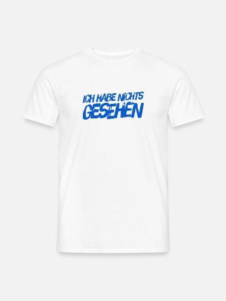 nichts gesehen - Männer T-Shirt - Weiß