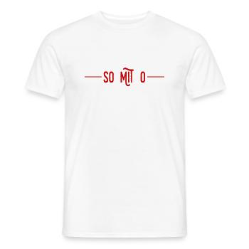 so schreibt man mit o - Männer T-Shirt - Weiß - Vorne - AI Model Male 178 dark (178cm)