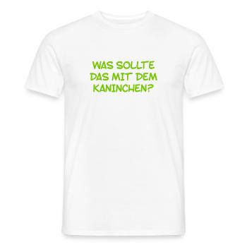 das Rätsel um das Kaninchen - Männer T-Shirt - Weiß - Vorne - AI Model Male 178 dark (178cm)