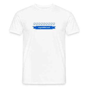 Augenblick mal - Männer T-Shirt - Weiß - Vorne - AI Model Male 178 dark (178cm)