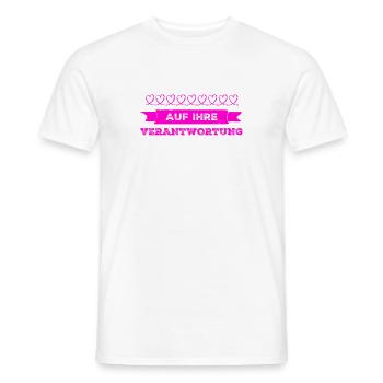 sie müssen die Verantwortung tragen - Männer T-Shirt - Weiß - Vorne - AI Model Male 178 dark (178cm)
