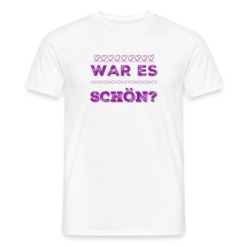 wie hat es dir gefallen? - Männer T-Shirt - Weiß - Vorne - AI Model Male 178 dark (178cm)