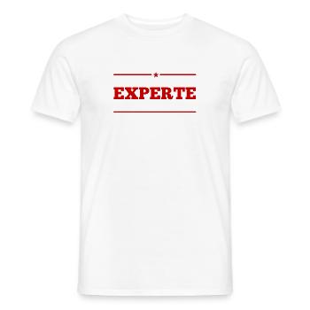 ich bin eine Koryphäe - Männer T-Shirt - Weiß - Vorne - AI Model Male 178 dark (178cm)