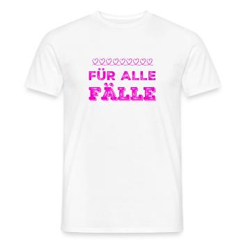 ich habe einen Plan B - Männer T-Shirt - Weiß - Vorne - AI Model Male 178 dark (178cm)